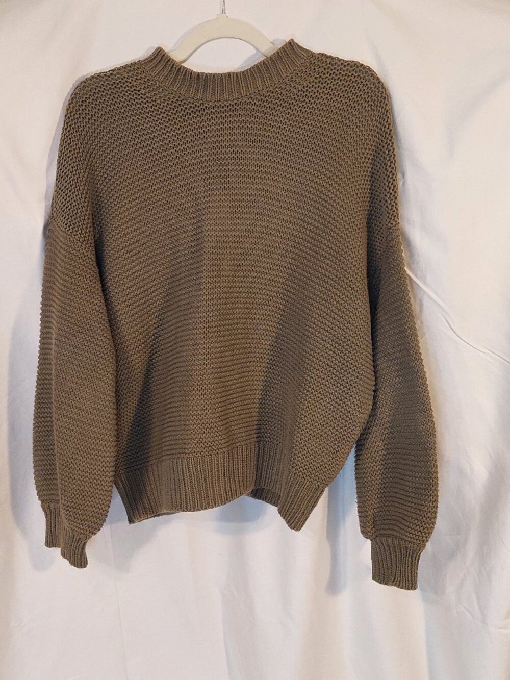 Alex Mill Button Back Sweater in Olive Size L